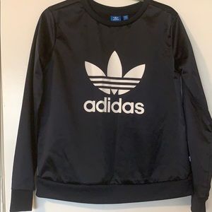 Adidas silk crew neck